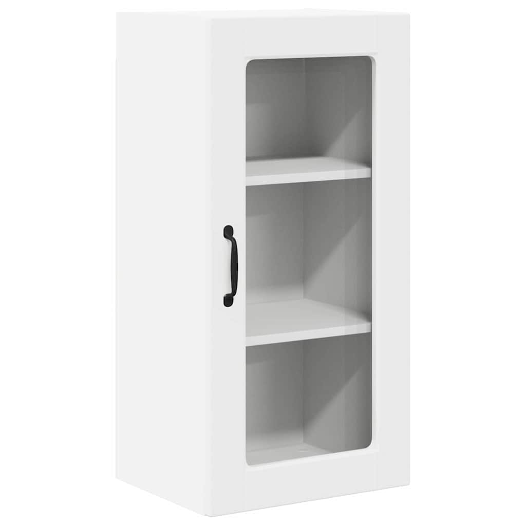 Zidni stakleni ormarić Lucca 2 pcs Bijela 40 x 31 x 80 cm