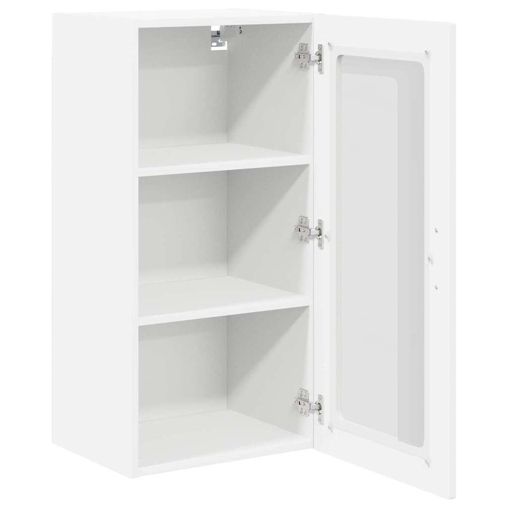 Zidni stakleni ormarić Lucca 2 pcs Bijela 40 x 31 x 80 cm