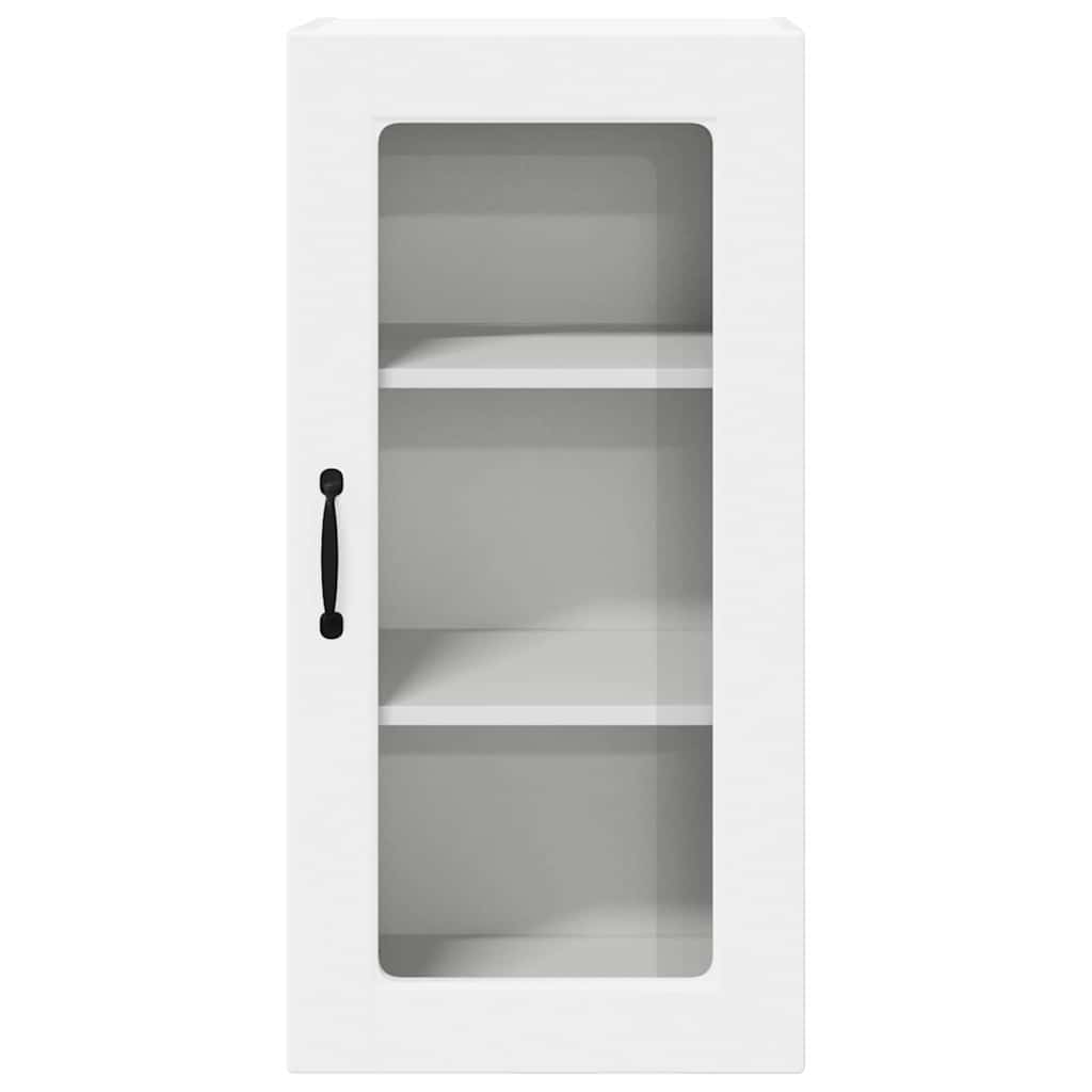 Zidni stakleni ormarić Lucca 2 pcs Bijela 40 x 31 x 80 cm