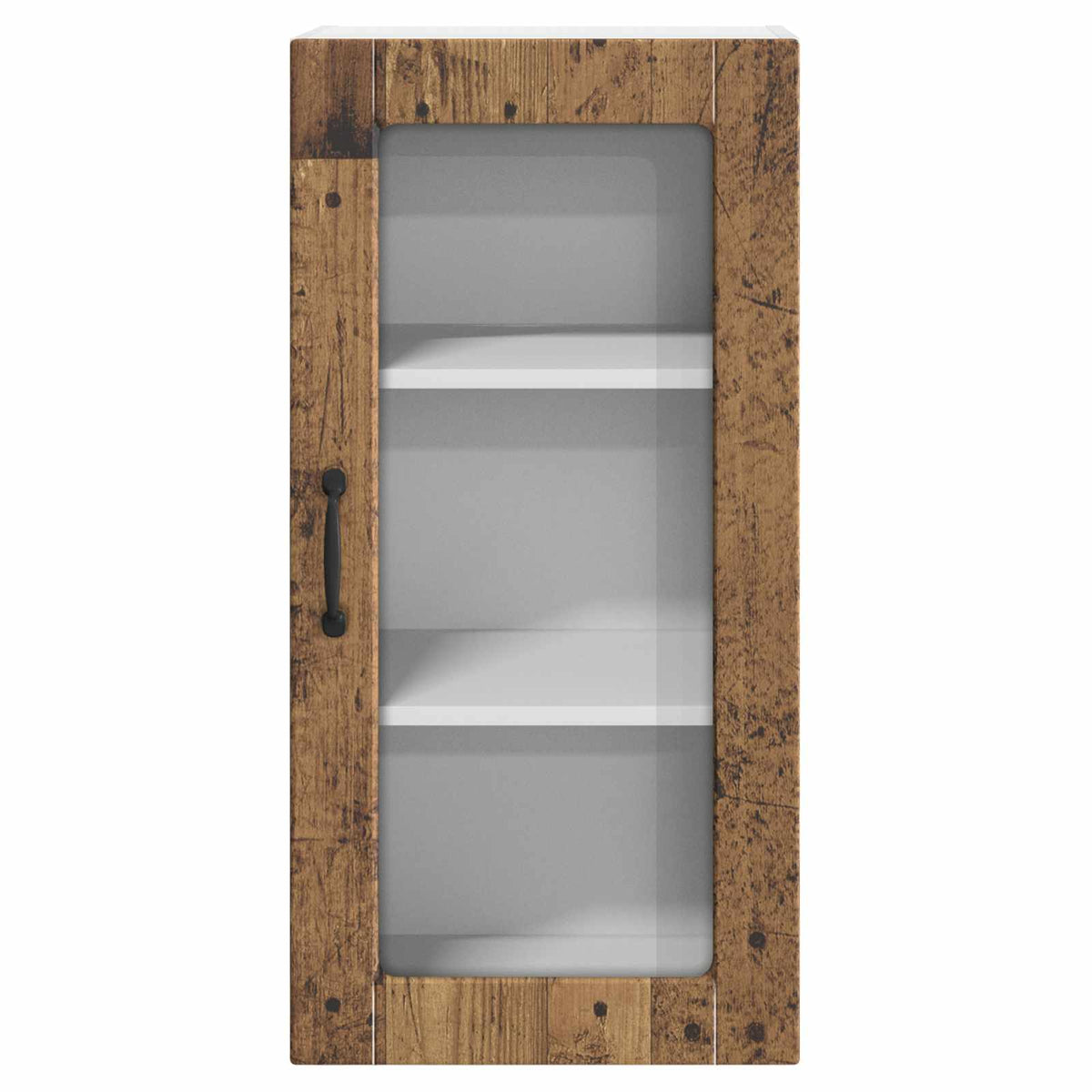 Zidni stakleni ormarić Lucca Staro drvo 40 x 31 x 80 cm