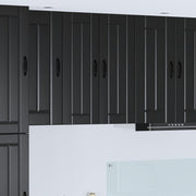 Ormar za Zid Lucca Crna 30 x 31 x 80 cm Konstruirano drvo