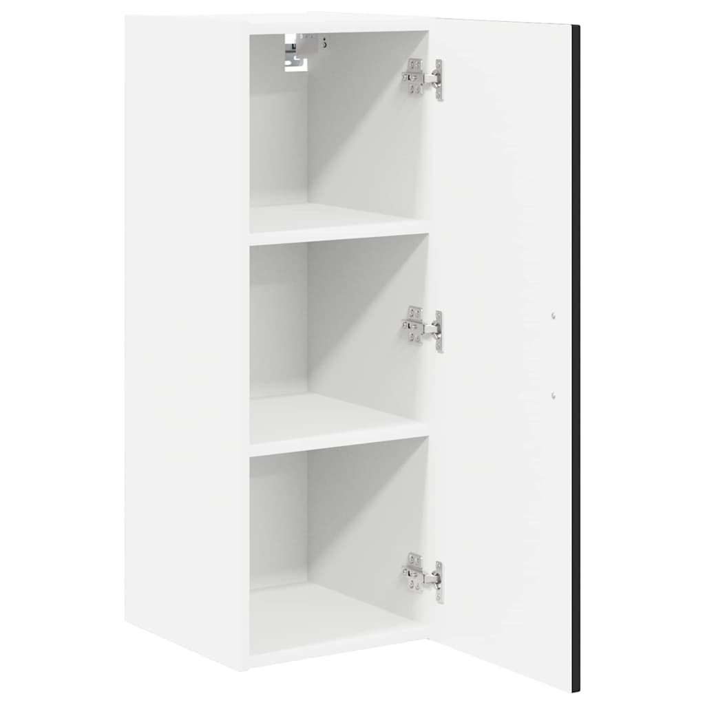 Ormar za Zid Lucca Crna 30 x 31 x 80 cm Konstruirano drvo
