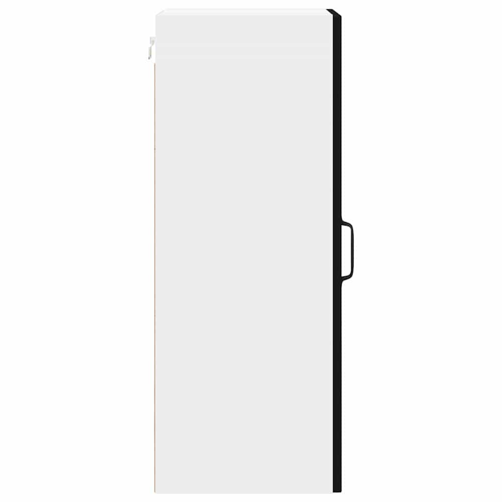 Ormar za Zid Lucca 2 pcs Crna 30 x 31 x 80 cm Konstruirano drvo