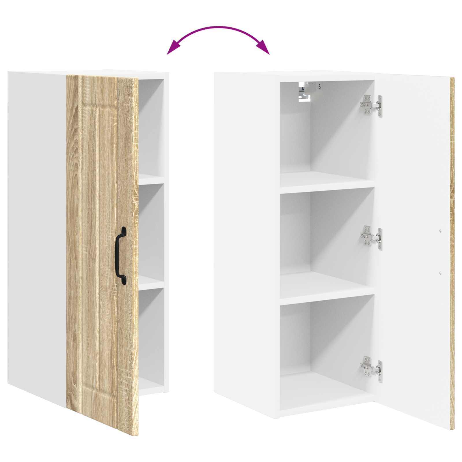 Ormar za Zid Lucca Hrast sonoma 30 x 31 x 80 cm