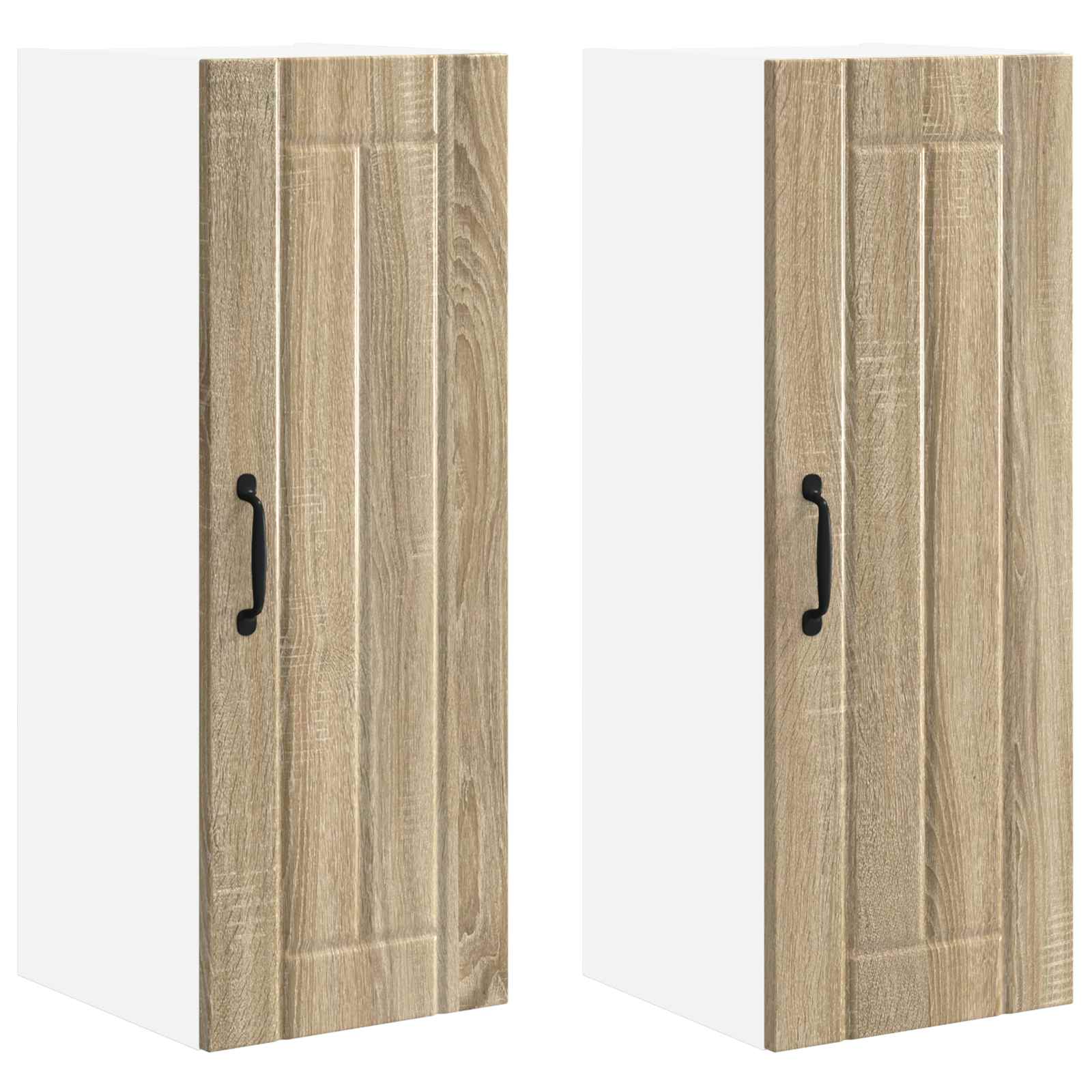 Ormar za Zid Lucca 2 pcs Hrast sonoma 30 x 31 x 80 cm