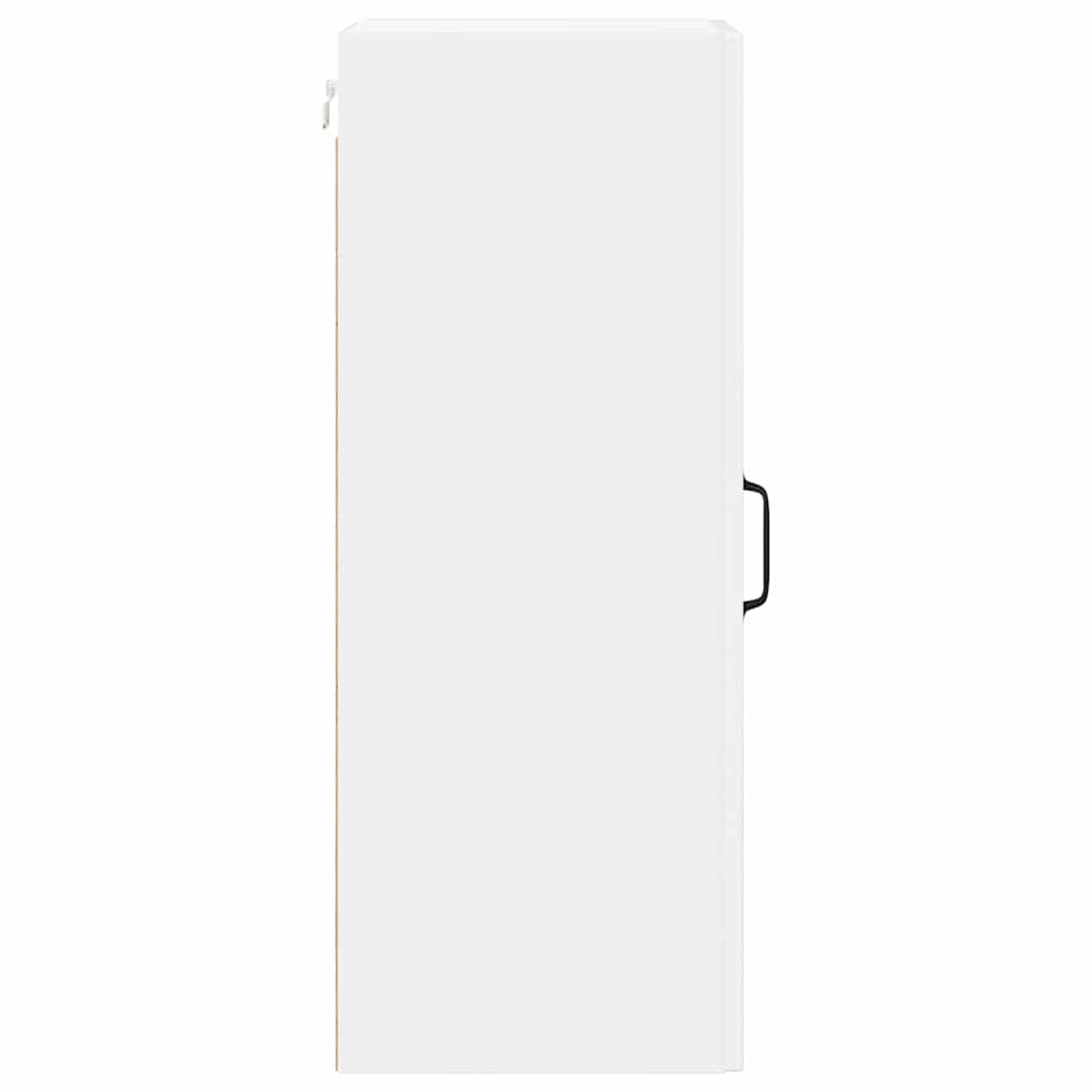 Ormar za Zid Lucca 2 pcs Bijela visokog sjaja 30 x 31 x 80 cm