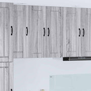 Ormar za Zid Lucca 2 pcs Siva sonoma 30 x 31 x 80 cm
