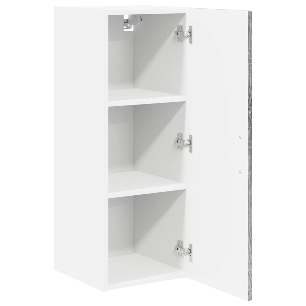 Ormar za Zid Lucca 2 pcs Siva sonoma 30 x 31 x 80 cm
