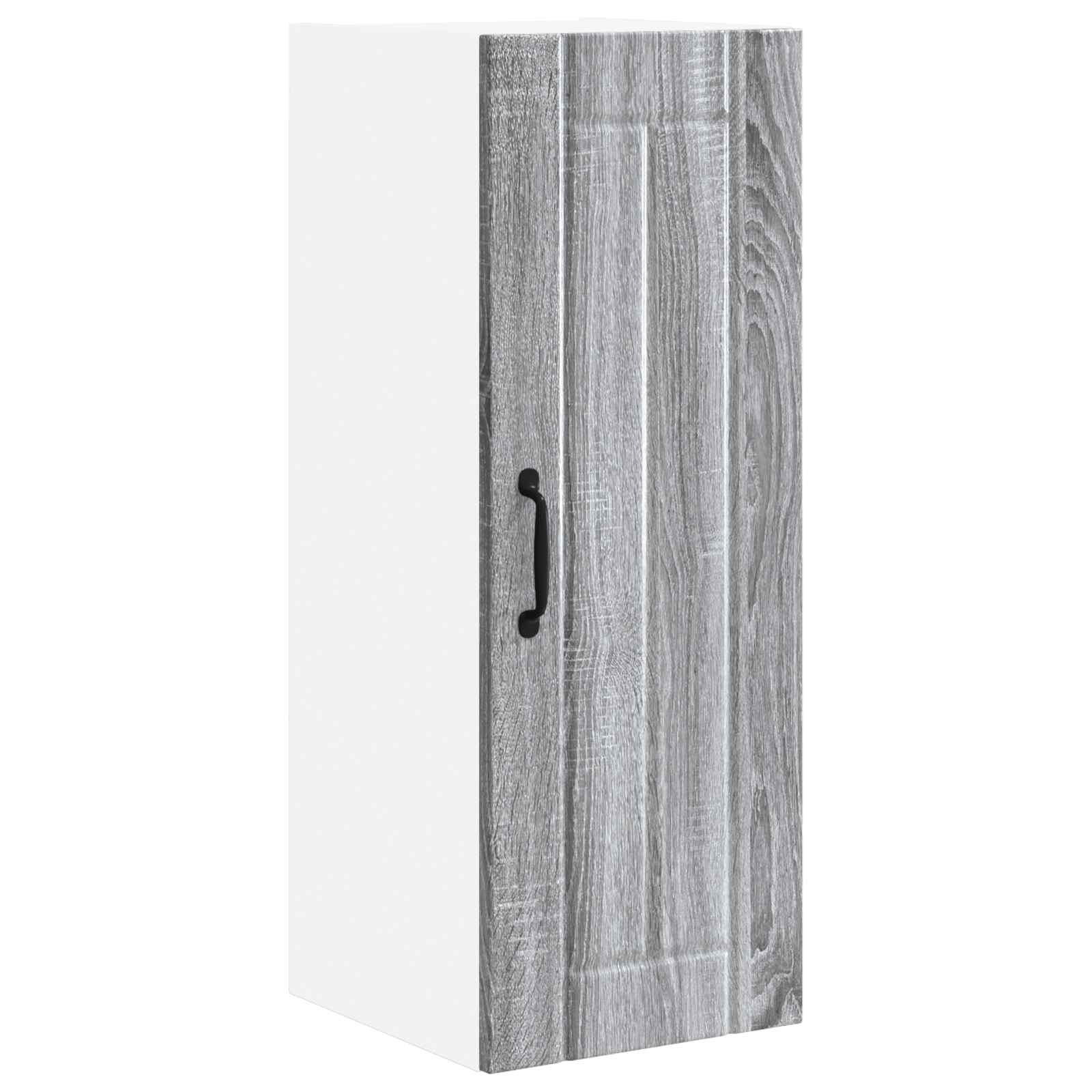Ormar za Zid Lucca 2 pcs Siva sonoma 30 x 31 x 80 cm