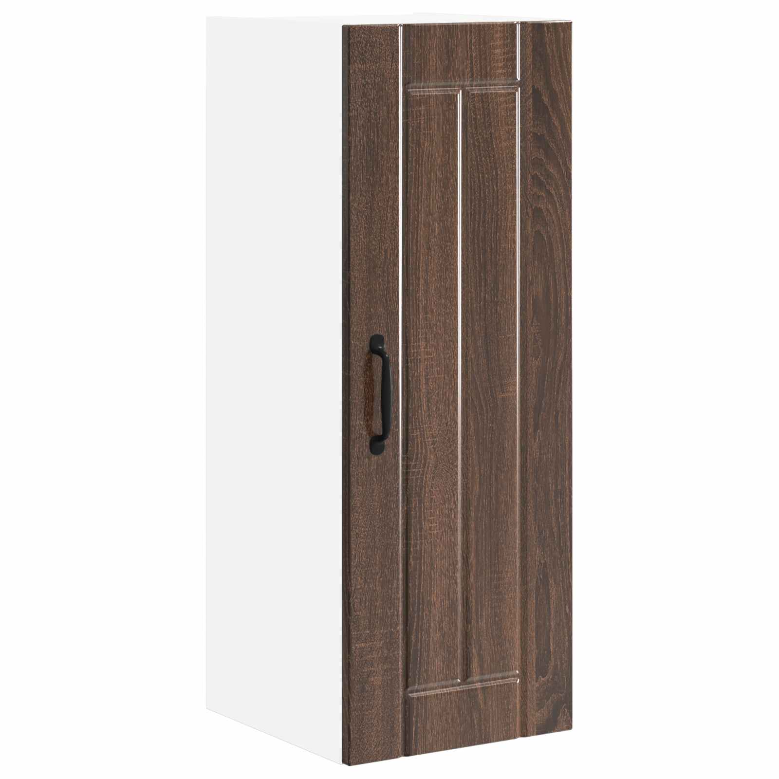 Ormar za Zid Lucca 2 pcs Smeđi hrast 30 x 31 x 80 cm