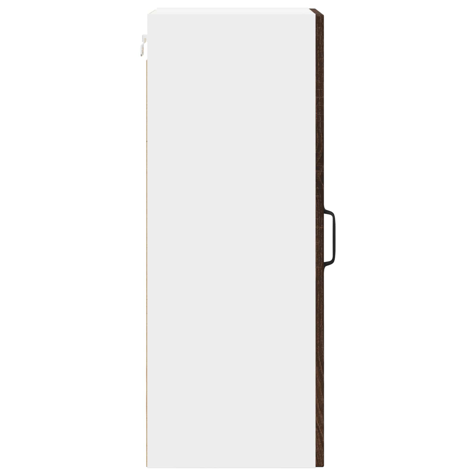 Ormar za Zid Lucca 2 pcs Smeđi hrast 30 x 31 x 80 cm