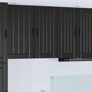 Ormar za Zid Lucca Crna 40 x 31 x 80 cm Konstruirano drvo