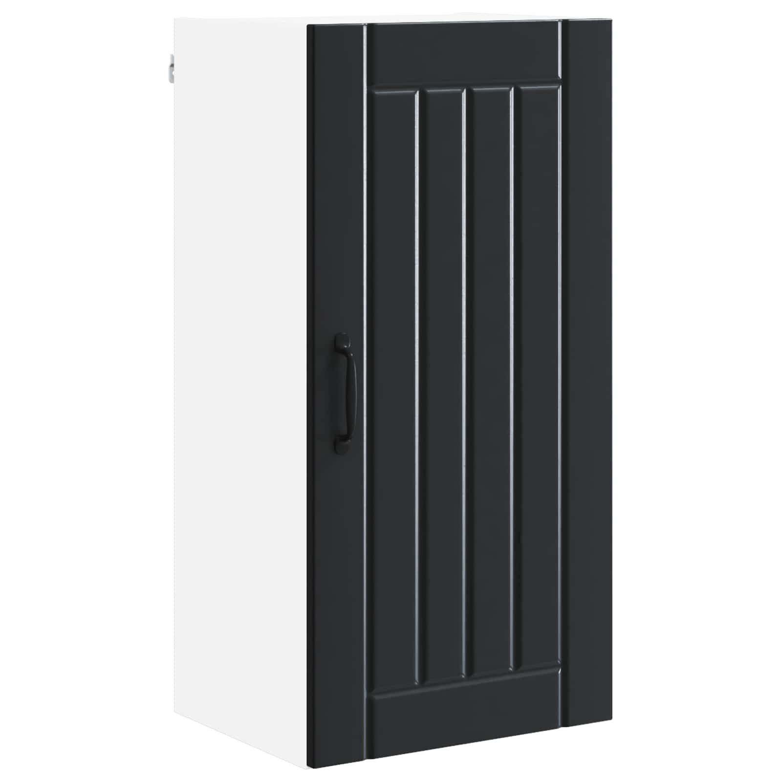 Ormar za Zid Lucca Crna 40 x 31 x 80 cm Konstruirano drvo