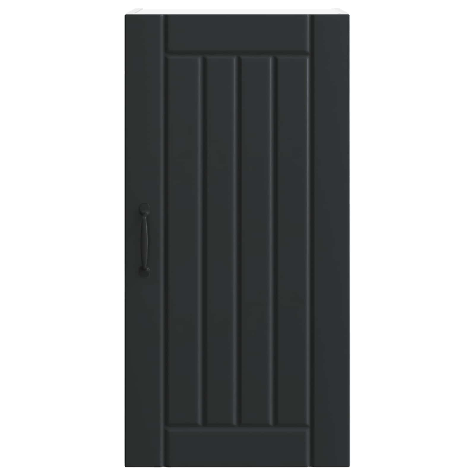 Ormar za Zid Lucca Crna 40 x 31 x 80 cm Konstruirano drvo