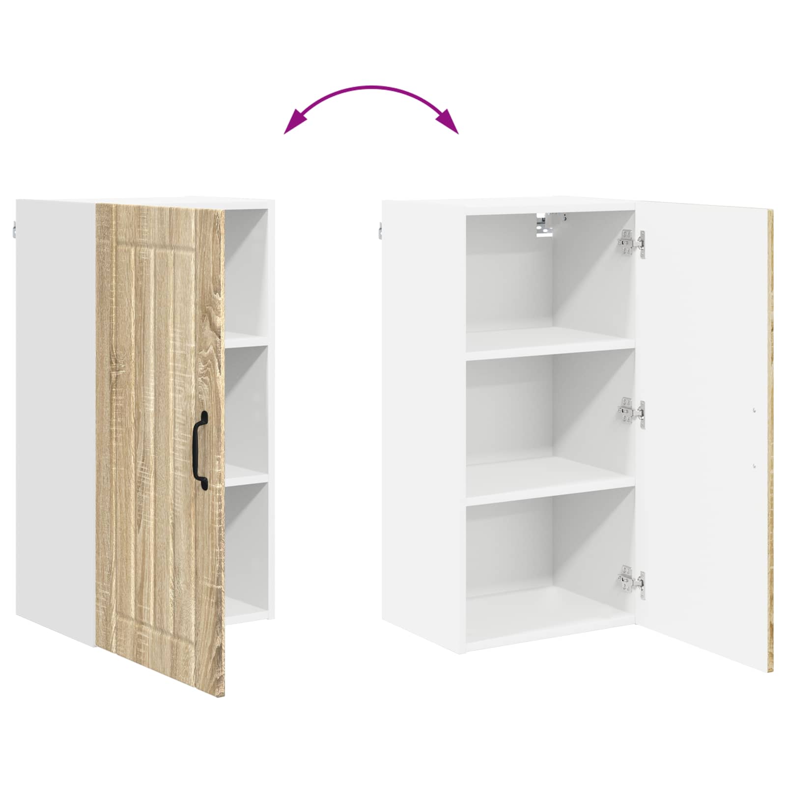 Ormar za Zid Lucca Hrast sonoma 40 x 31 x 80 cm