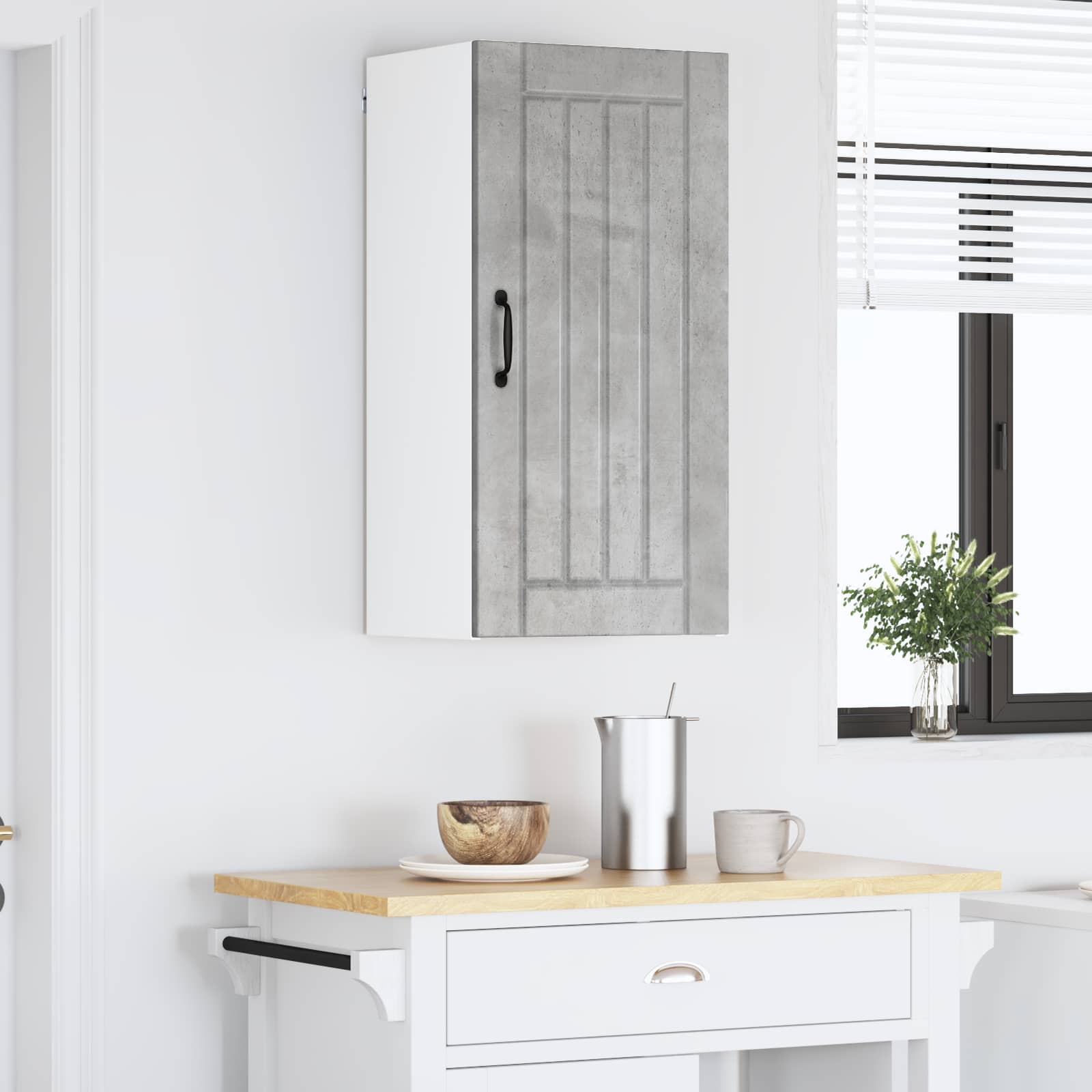 Ormar za Zid Lucca Betonska siva 40 x 31 x 80 cm