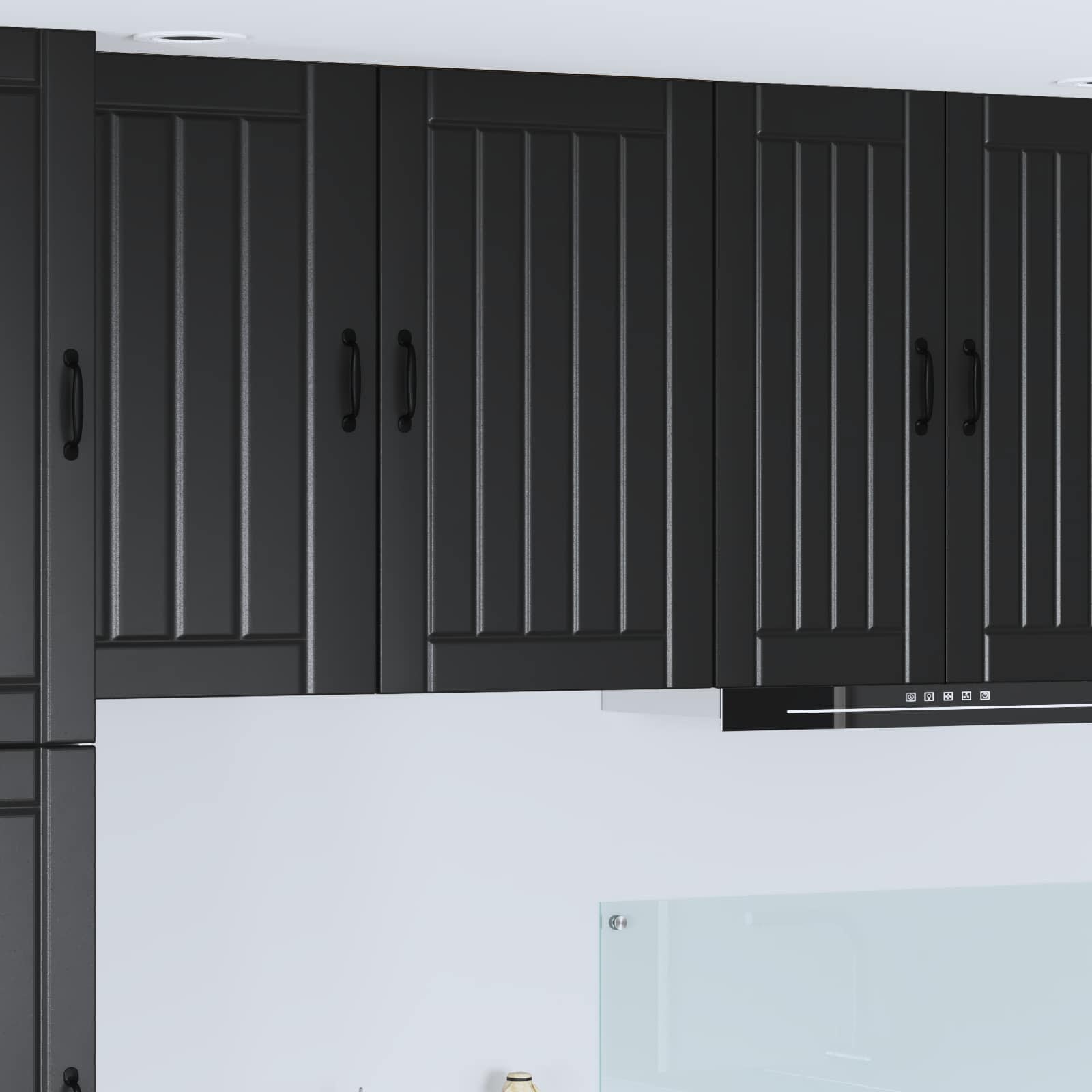 Ormar za Zid Lucca Crna 50 x 31 x 80 cm Konstruirano drvo