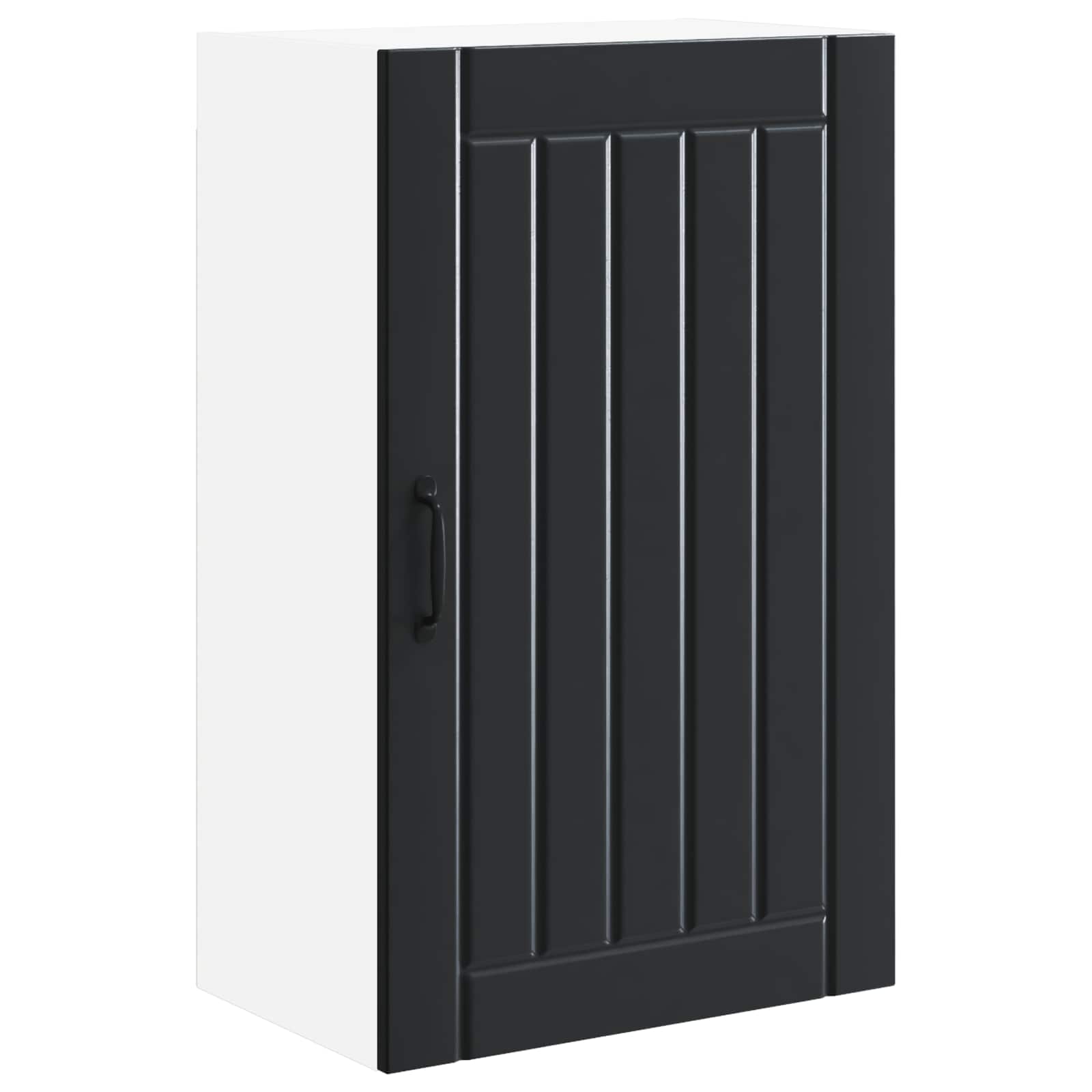 Ormar za Zid Lucca Crna 50 x 31 x 80 cm Konstruirano drvo