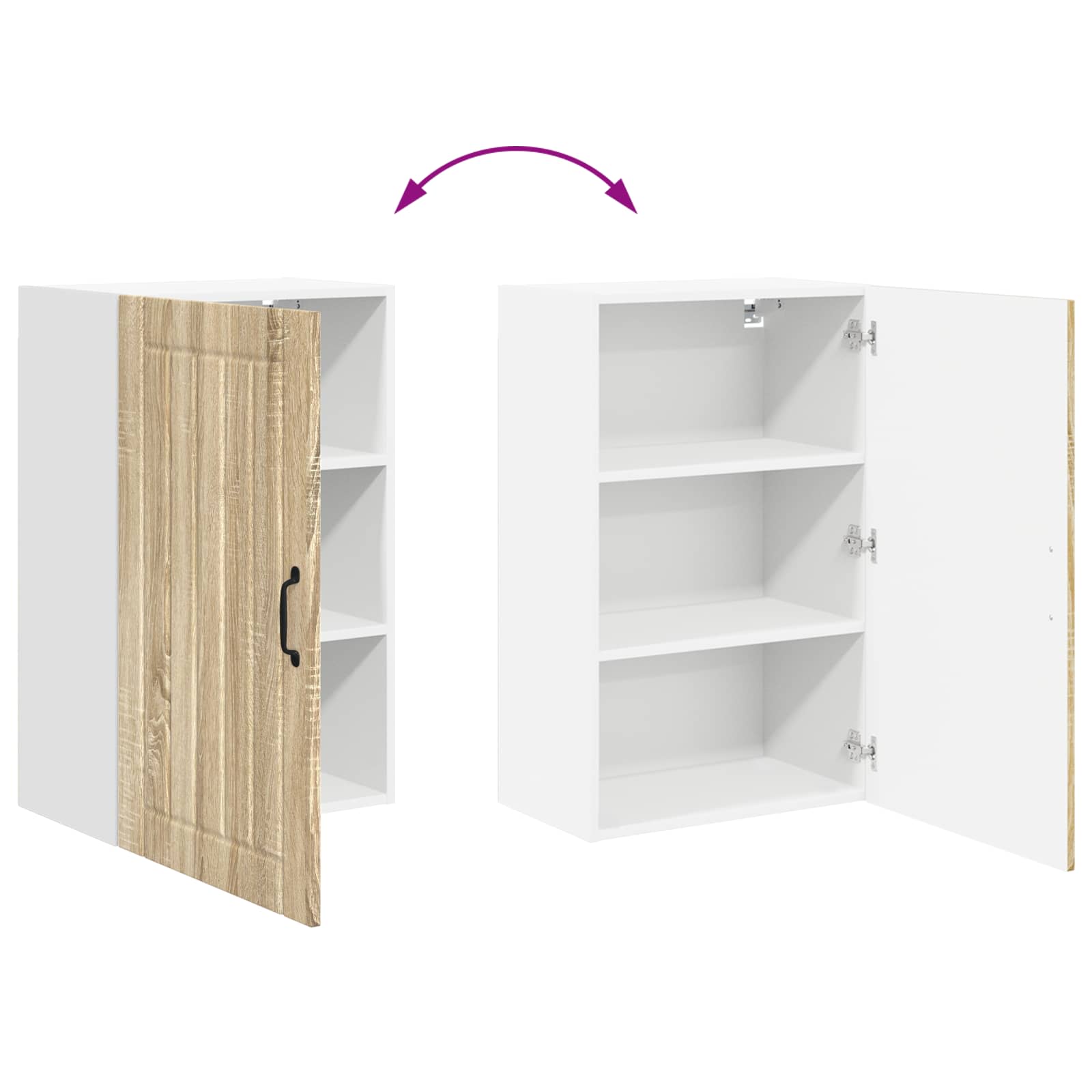 Ormar za Zid Lucca Hrast sonoma 50 x 31 x 80 cm