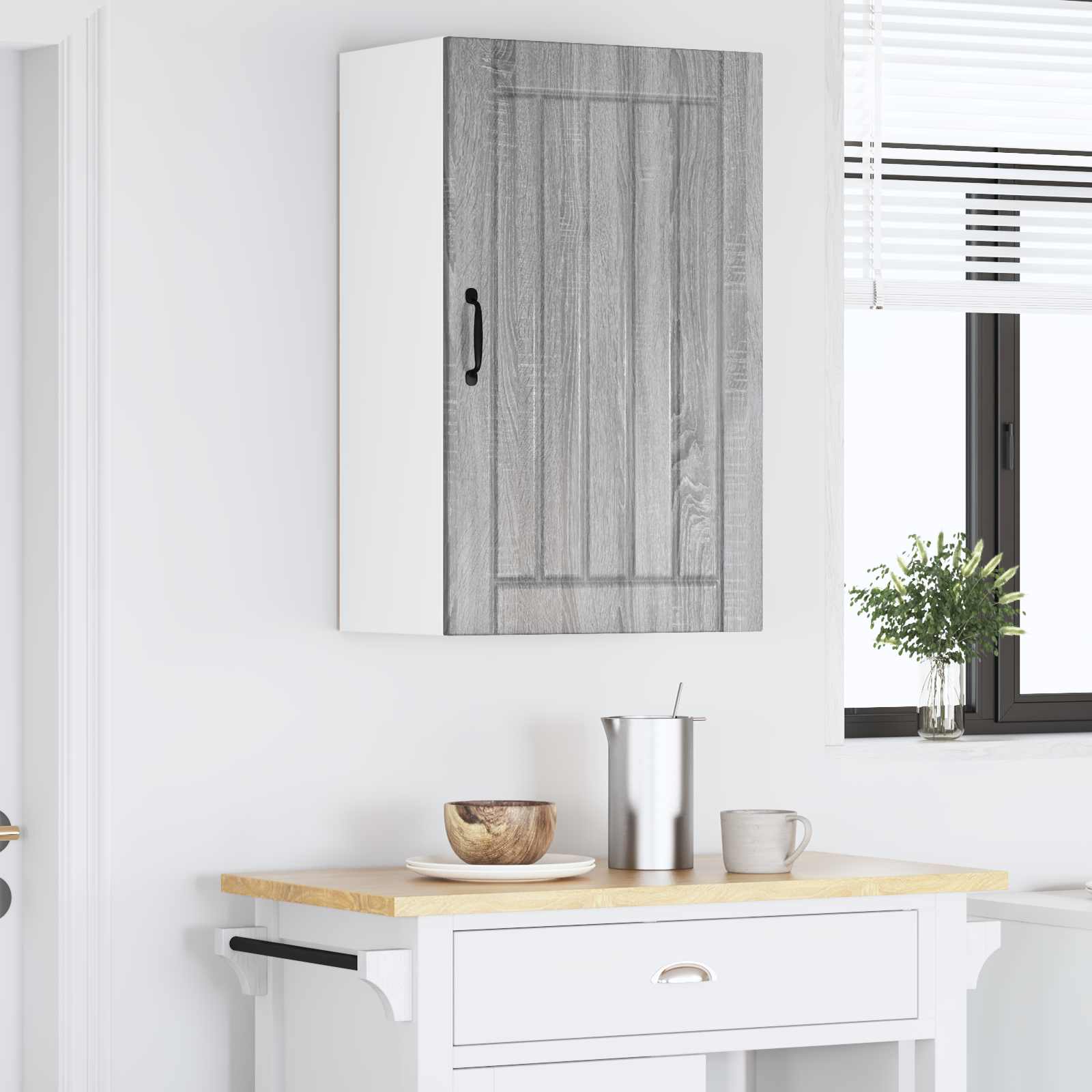 Ormar za Zid Lucca Siva sonoma 50 x 31 x 80 cm