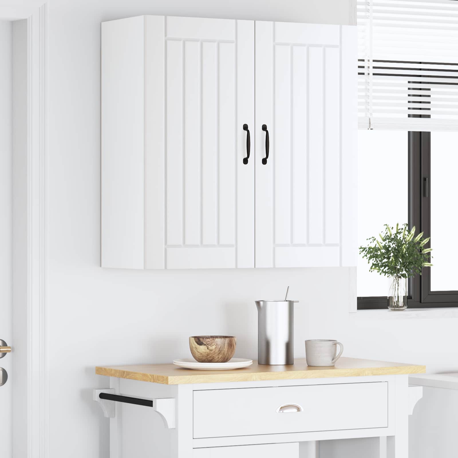Ormar za Zid Lucca Bijela 80 x 31 x 80 cm Konstruirano drvo