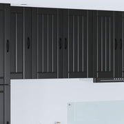 Ormar za Zid Lucca Crna 80 x 31 x 80 cm Konstruirano drvo