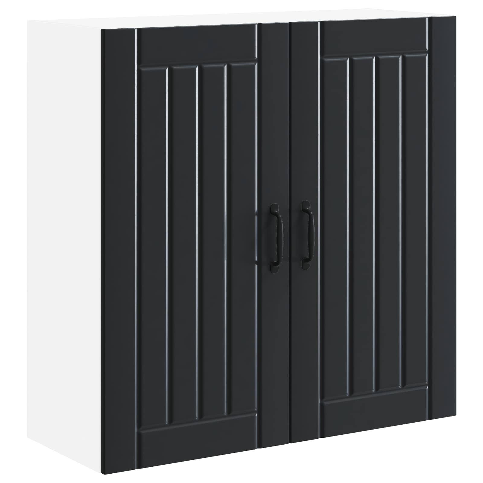 Ormar za Zid Lucca Crna 80 x 31 x 80 cm Konstruirano drvo