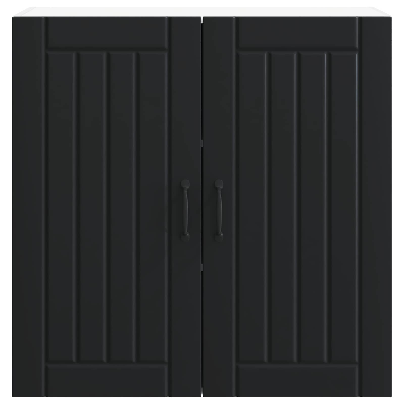 Ormar za Zid Lucca Crna 80 x 31 x 80 cm Konstruirano drvo
