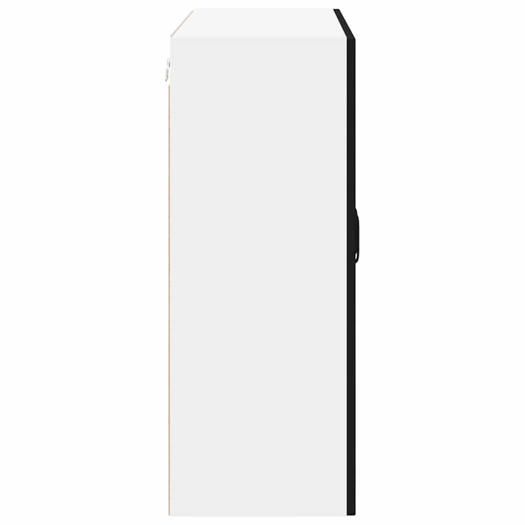 Ormar za Zid Lucca Crna 80 x 31 x 80 cm Konstruirano drvo