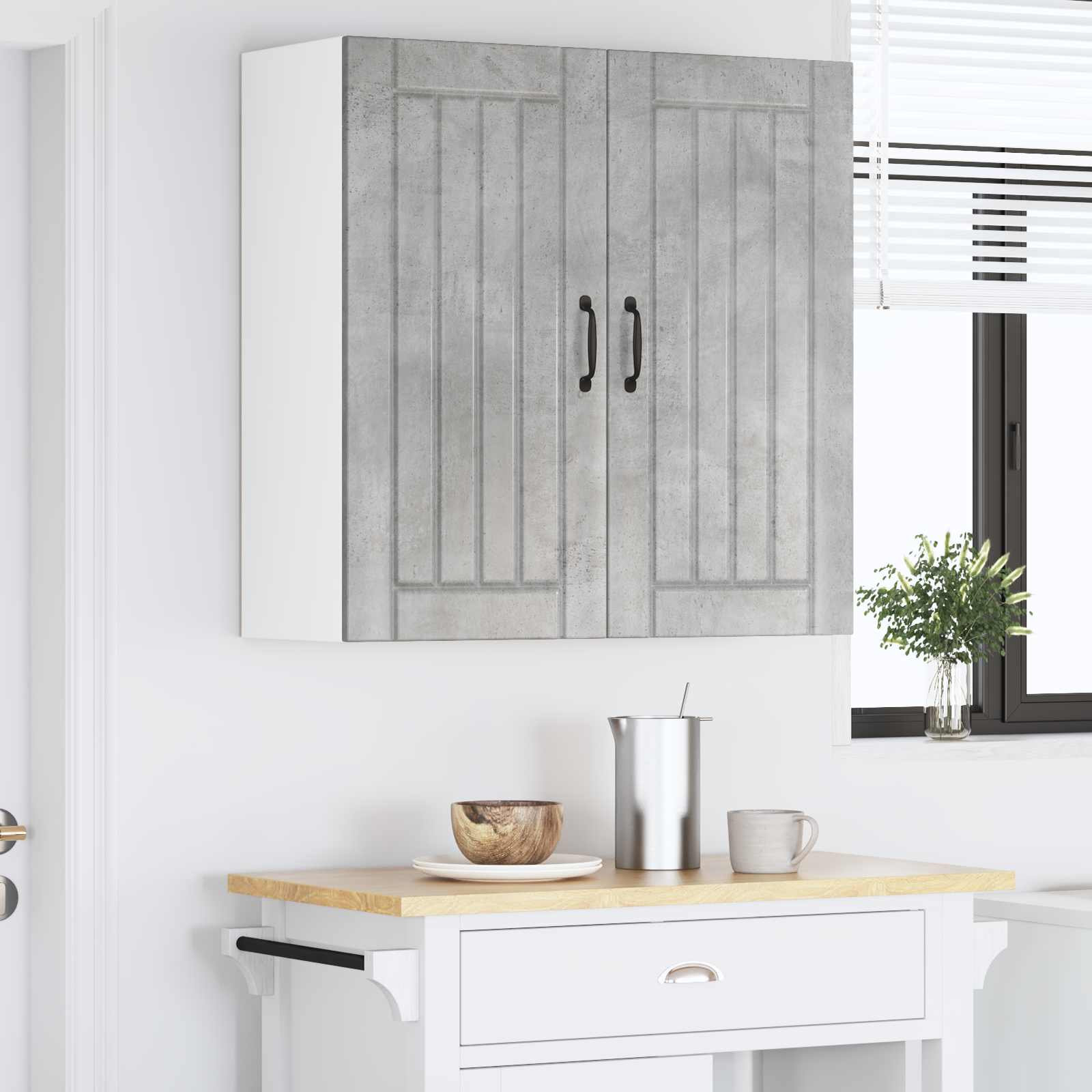 Ormar za Zid Lucca Betonska siva 80 x 31 x 80 cm