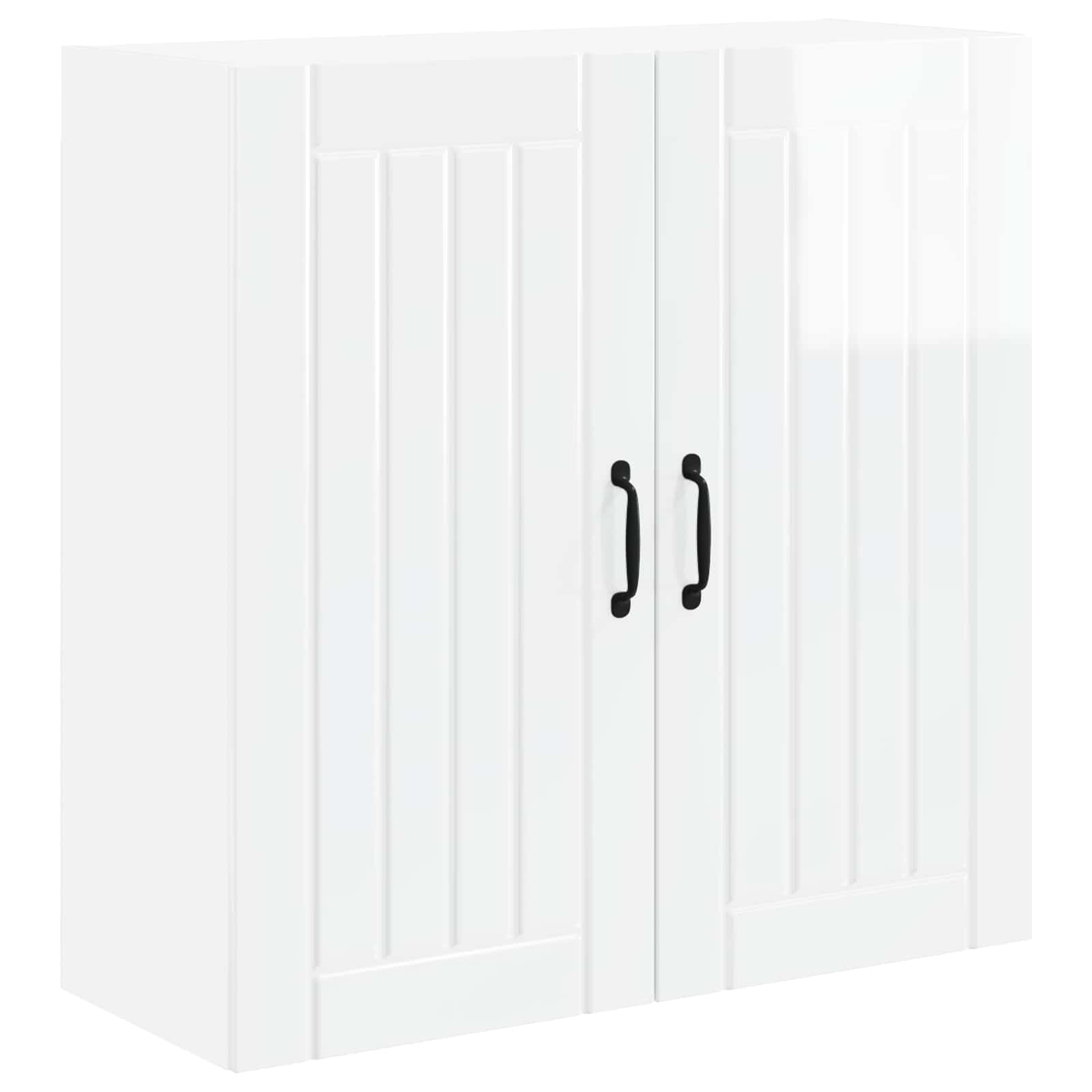 Ormar za Zid Lucca Bijela visokog sjaja 80 x 31 x 80 cm