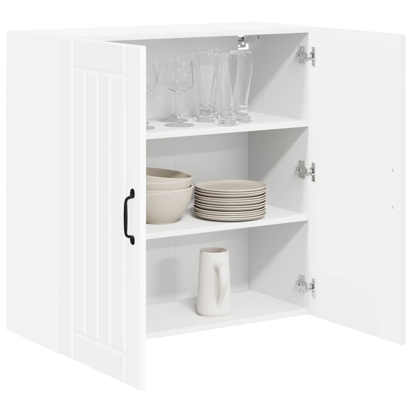 Ormar za Zid Lucca Bijela visokog sjaja 80 x 31 x 80 cm