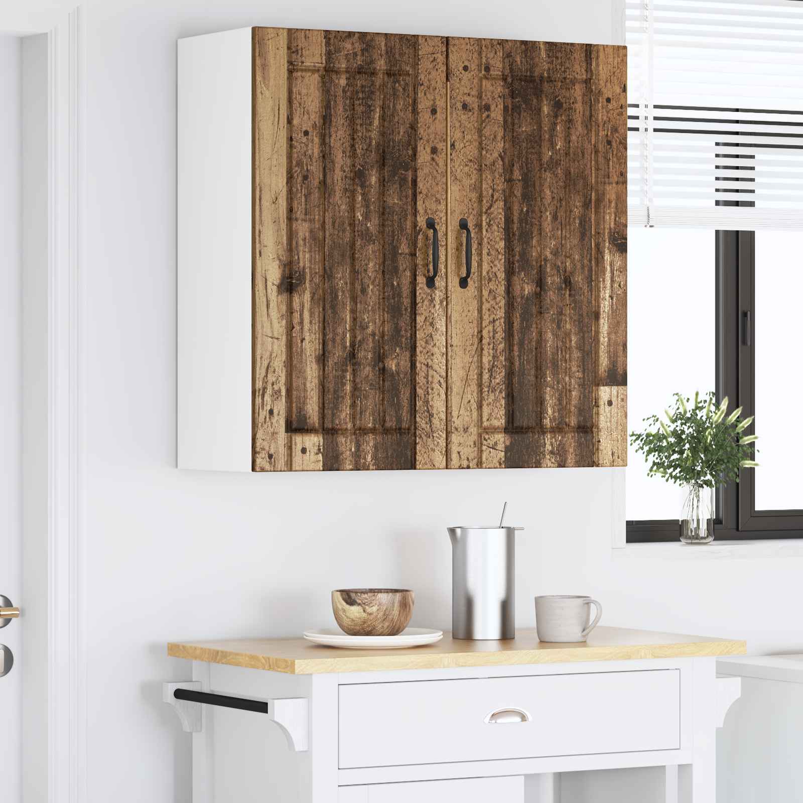 Ormar za Zid Lucca Staro drvo 80 x 31 x 80 cm Konstruirano drvo