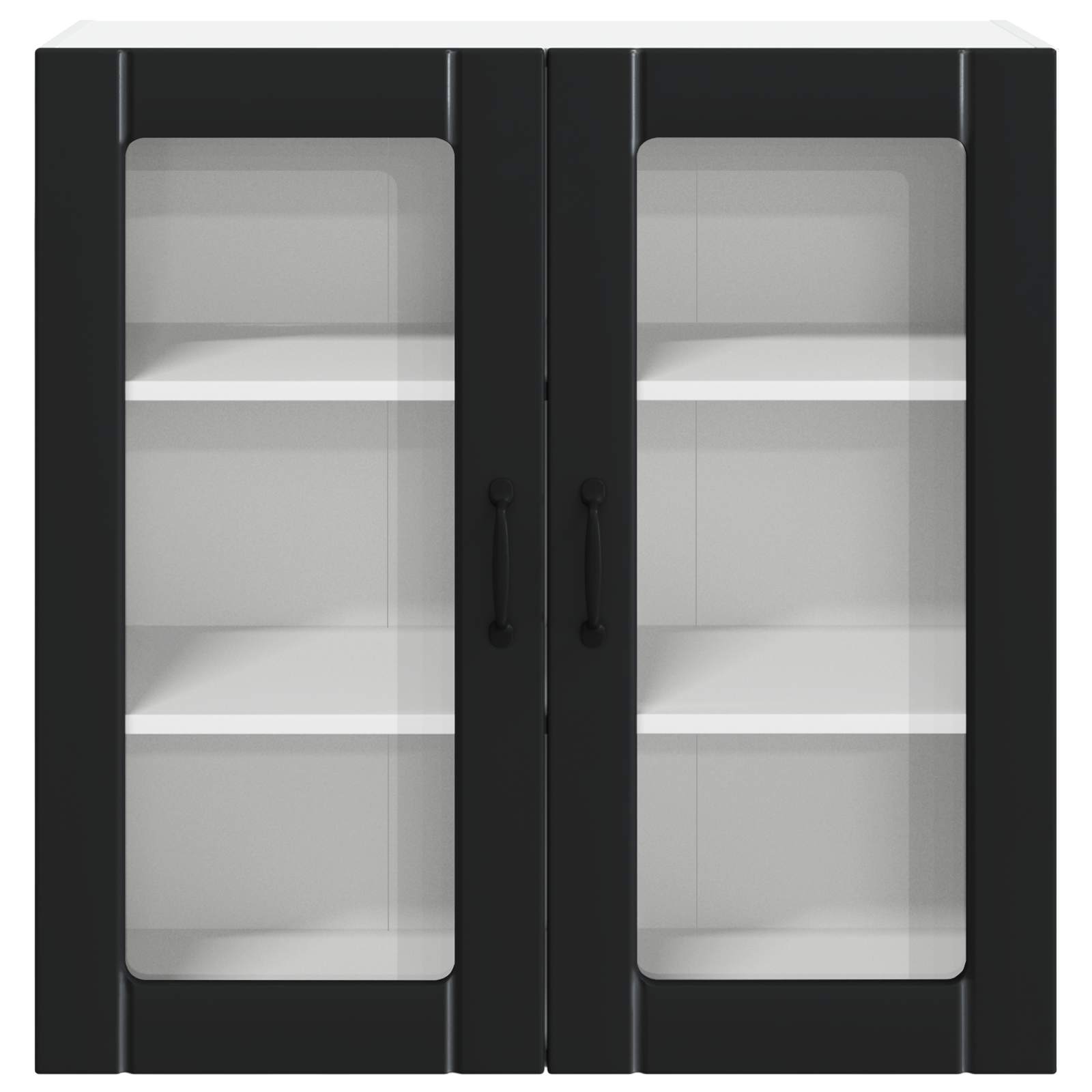 Zidni stakleni ormarić Lucca Crna 80 x 31 x 80 cm