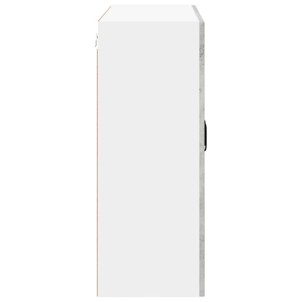 Zidni stakleni ormarić Lucca Betonska siva 80 x 31 x 80 cm