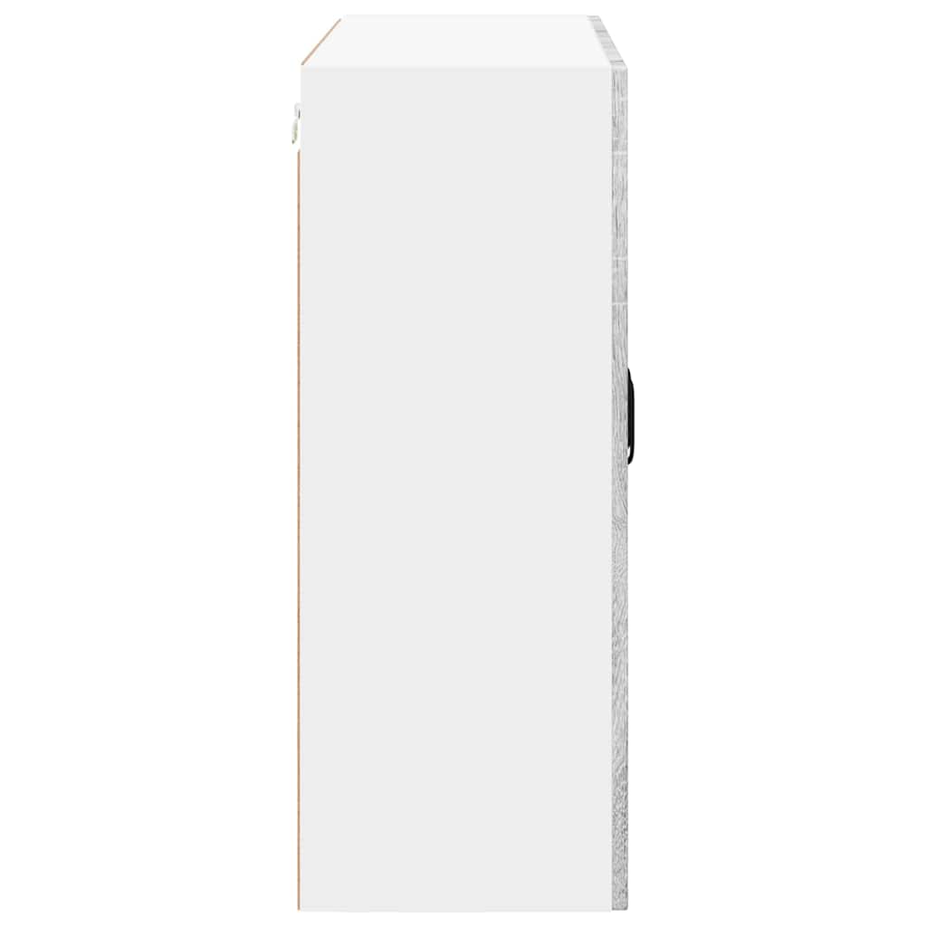 Zidni stakleni ormarić Lucca Siva sonoma 80 x 31 x 80 cm
