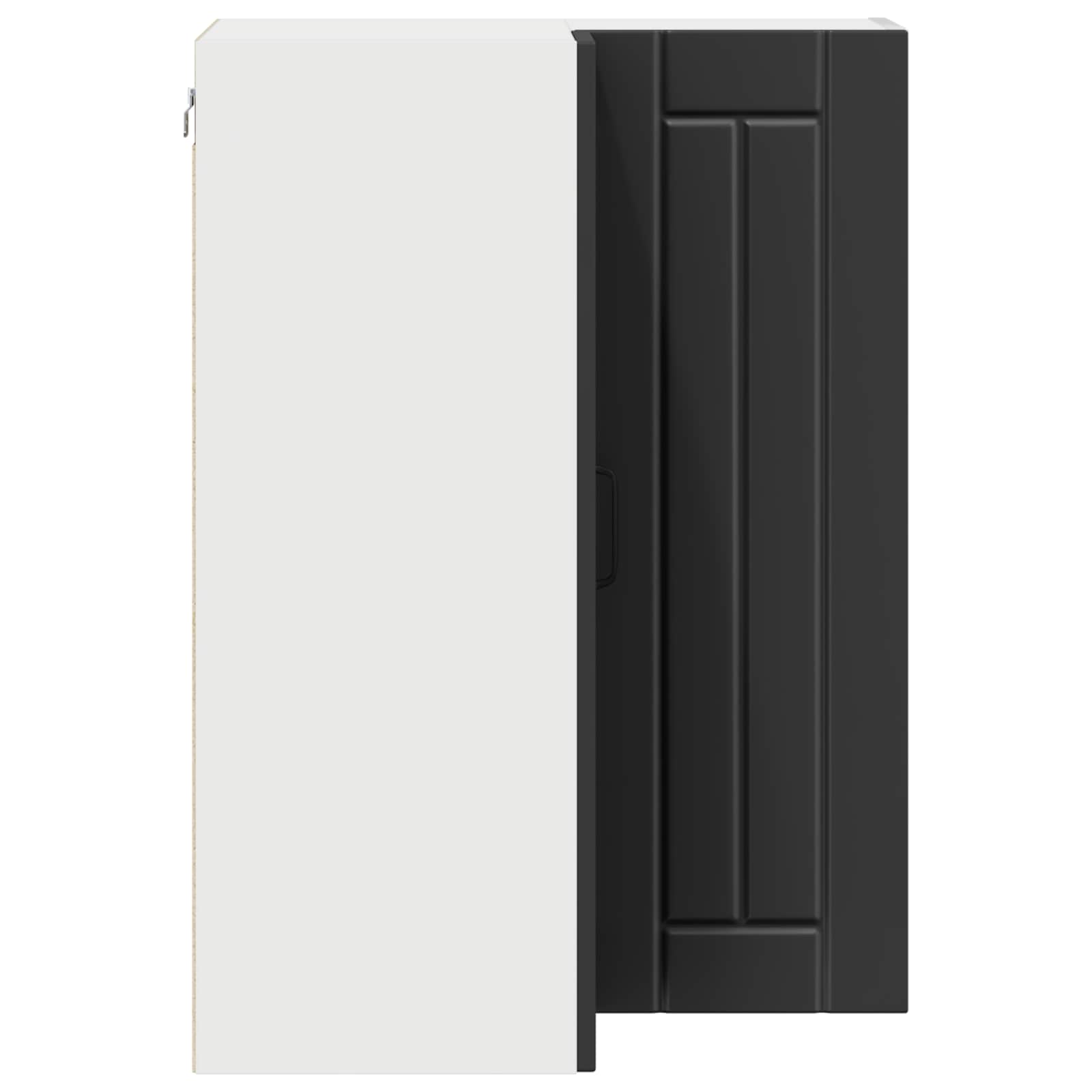 Zidni kutni ormar Lucca Crna 57 x 57 x 80 cm Konstruirano drvo