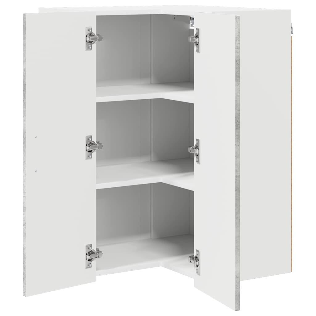 Zidni kutni ormar Lucca Betonska siva 57 x 57 x 80 cm