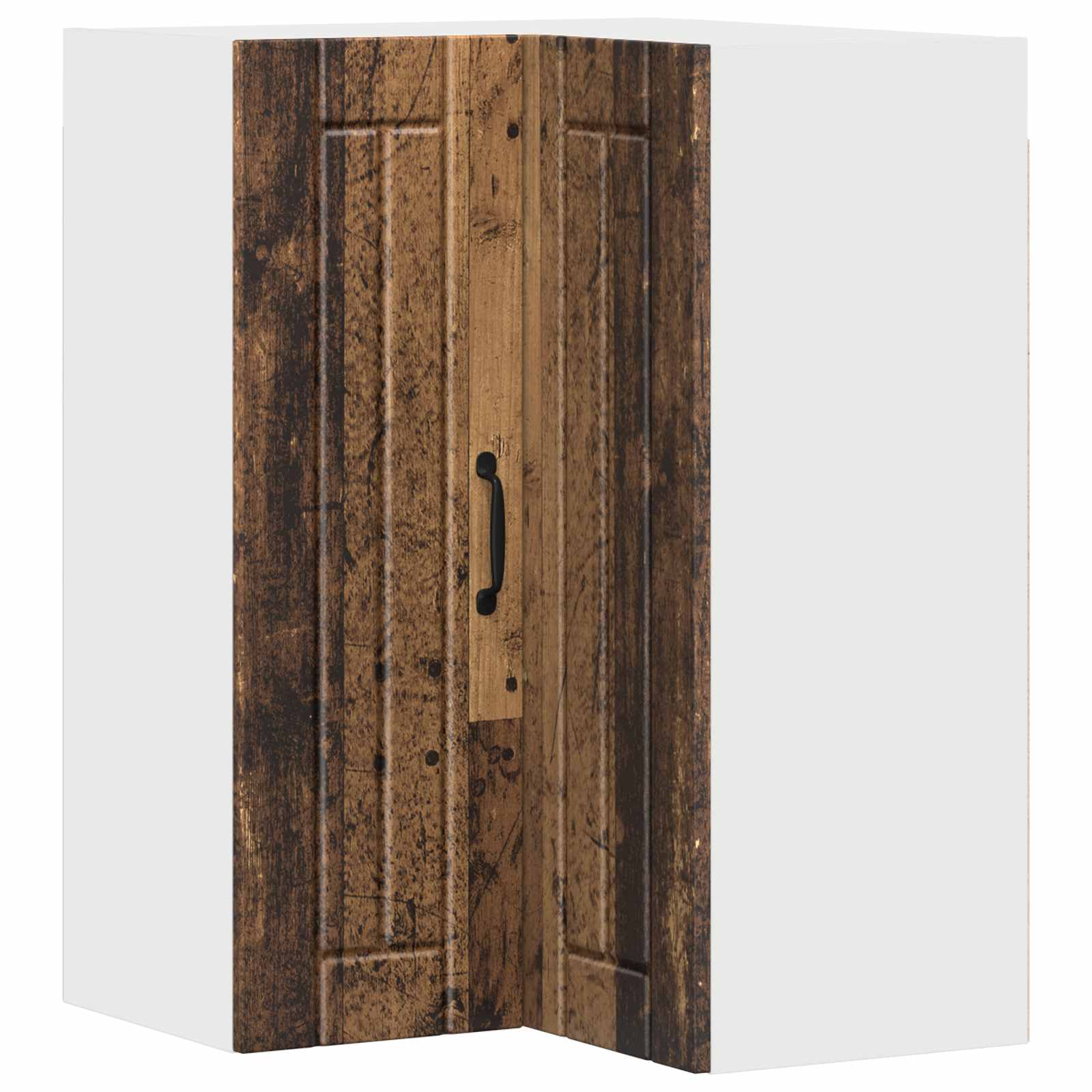 Zidni kutni ormar Lucca Staro drvo 57 x 57 x 80 cm