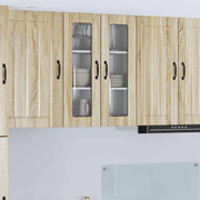 Zidni stakleni ormarić Lucca Hrast sonoma 60 x 31 x 80 cm