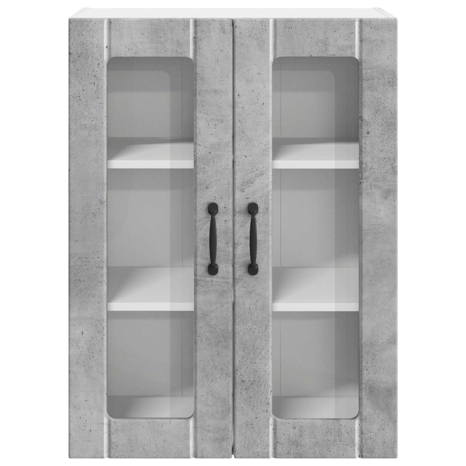 Zidni stakleni ormarić Lucca Betonska siva 60 x 31 x 80 cm