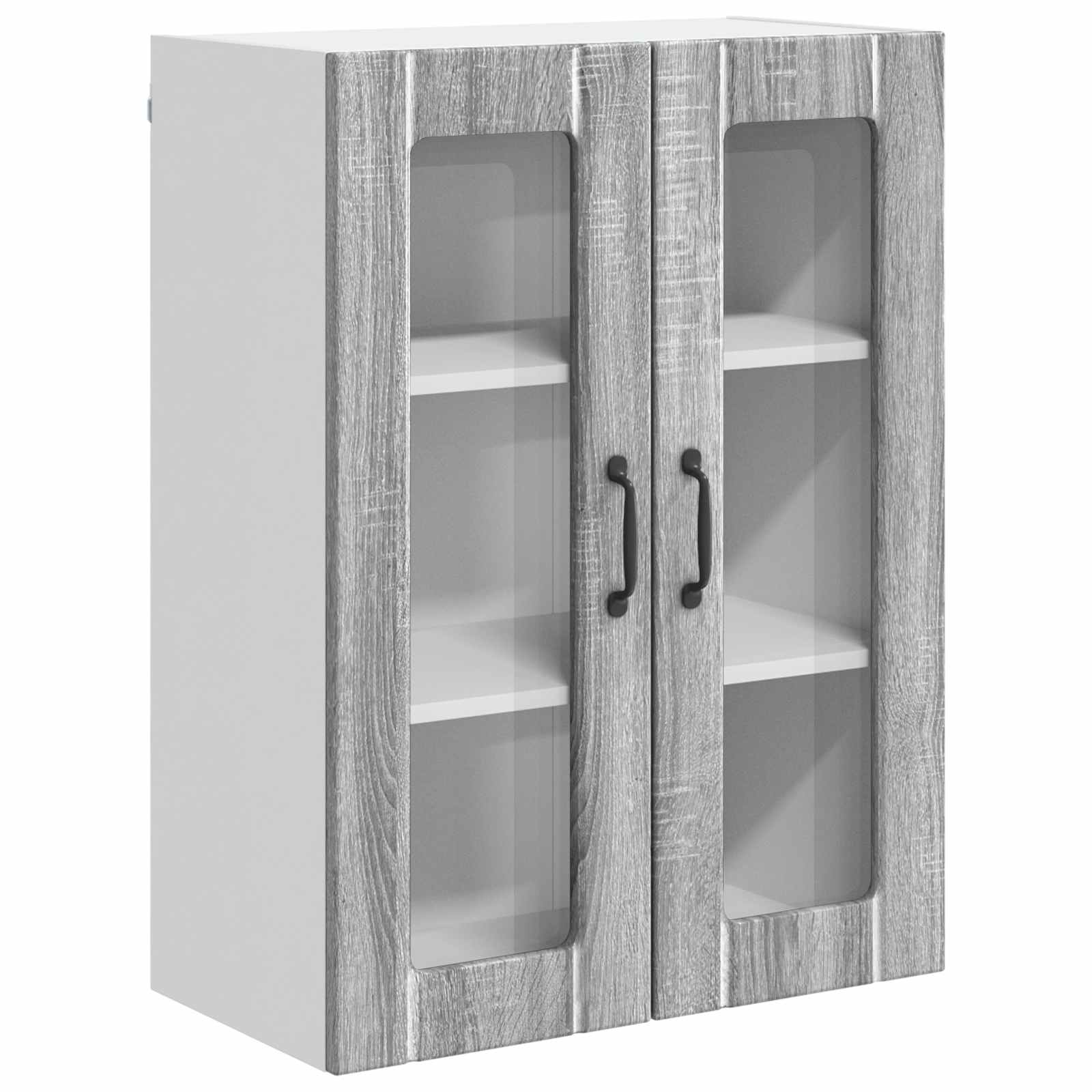 Zidni stakleni ormarić Lucca Siva sonoma 60 x 31 x 80 cm