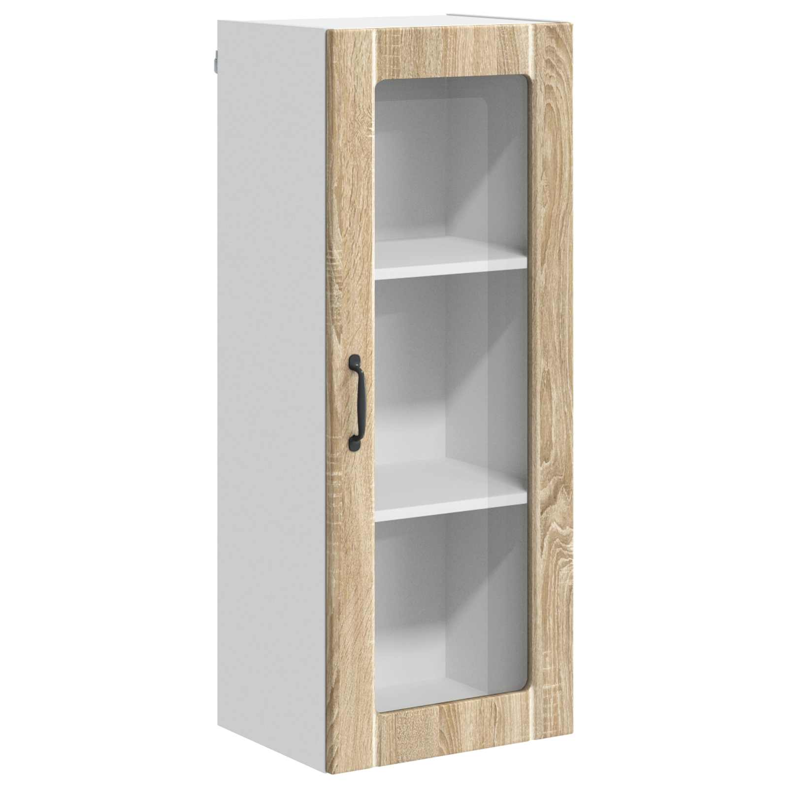 Zidni stakleni ormarić Lucca Hrast sonoma 40 x 31 x 100 cm