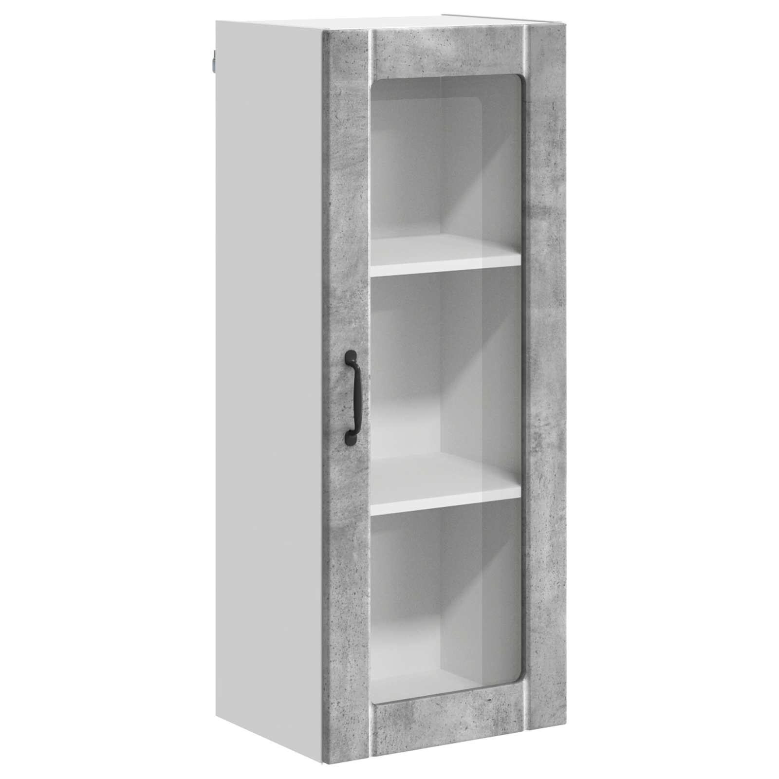 Zidni stakleni ormarić Lucca Betonska siva 40 x 31 x 100 cm