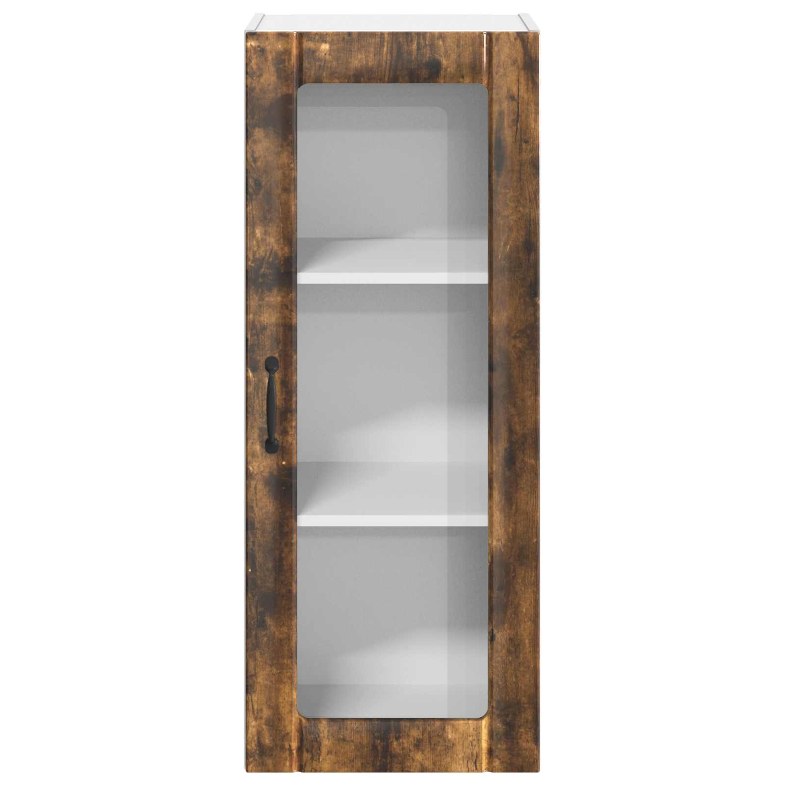 Zidni stakleni ormarić Lucca Dimljeni hrast 40 x 31 x 100 cm