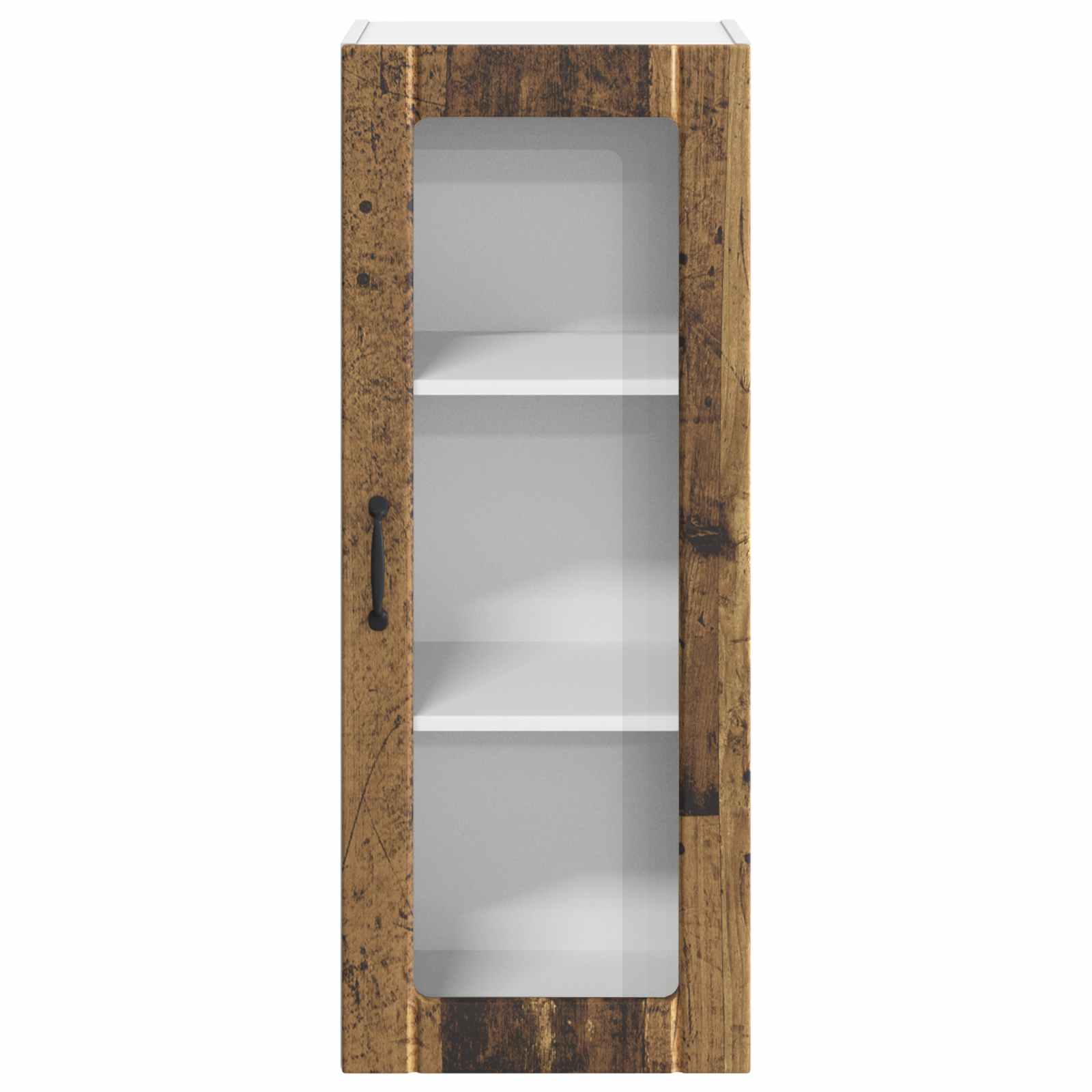 Zidni stakleni ormarić Lucca Staro drvo 40 x 31 x 100 cm