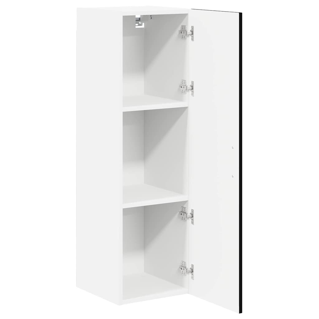 Ormar za Zid Lucca Crna 30 x 31 x 100 cm Konstruirano drvo