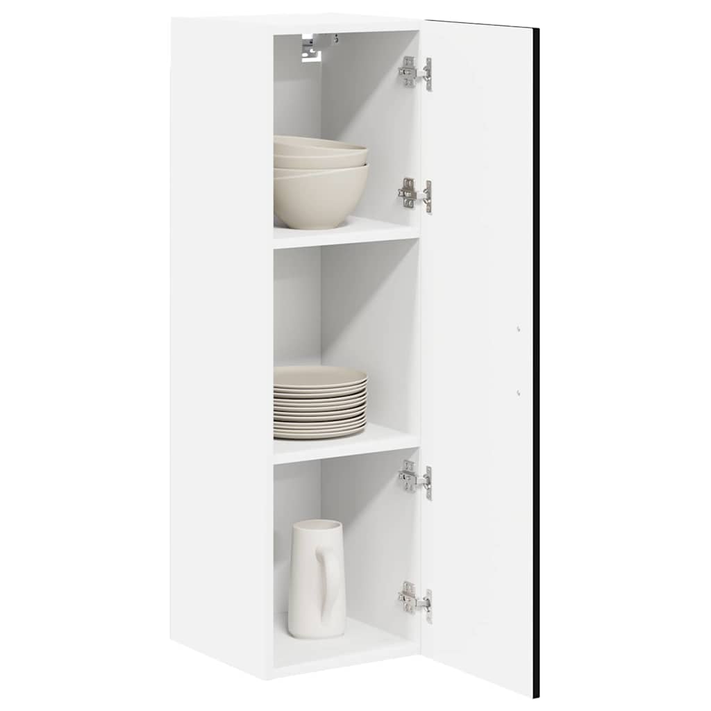 Ormar za Zid Lucca Crna 30 x 31 x 100 cm Konstruirano drvo