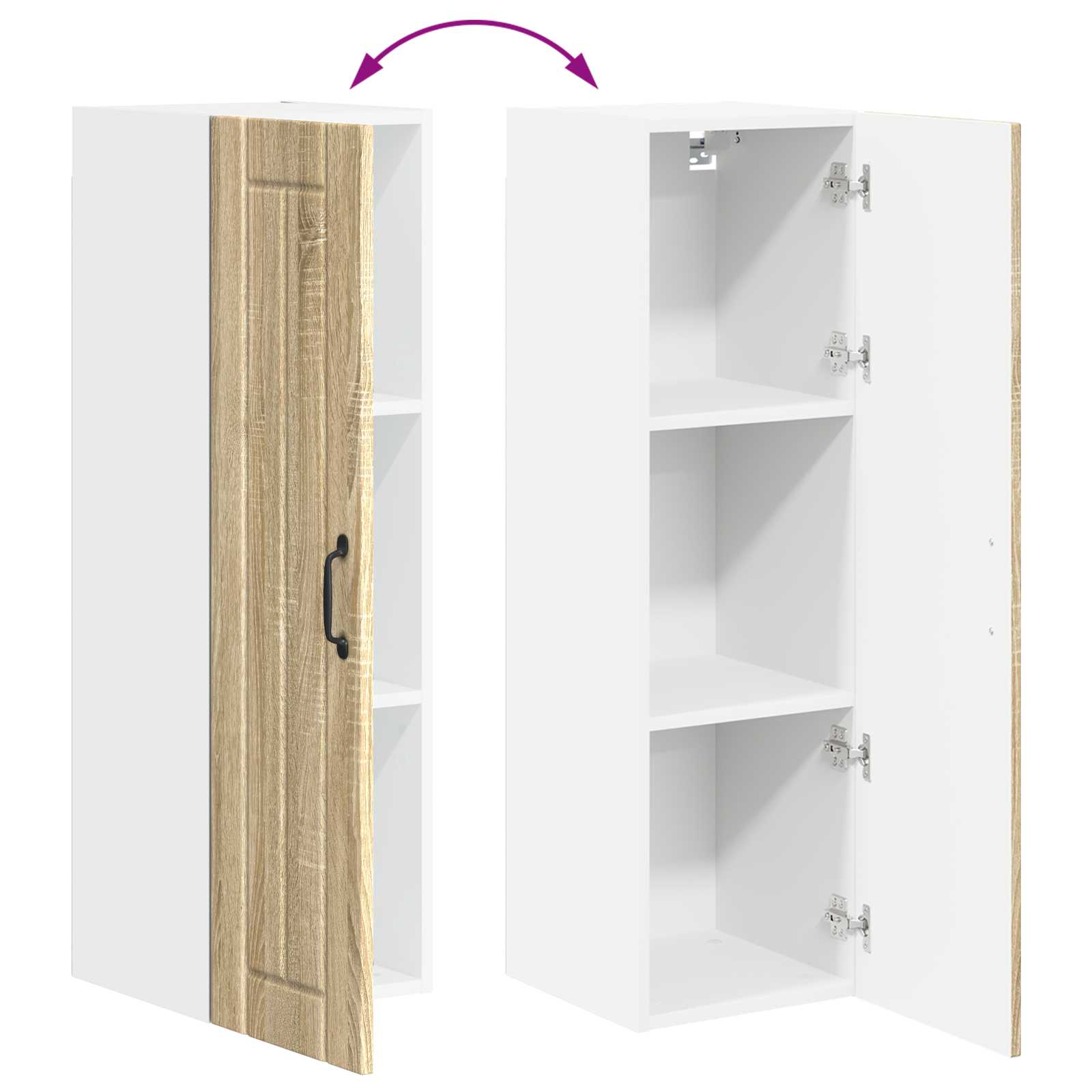 Ormar za Zid Lucca Hrast sonoma 30 x 31 x 100 cm
