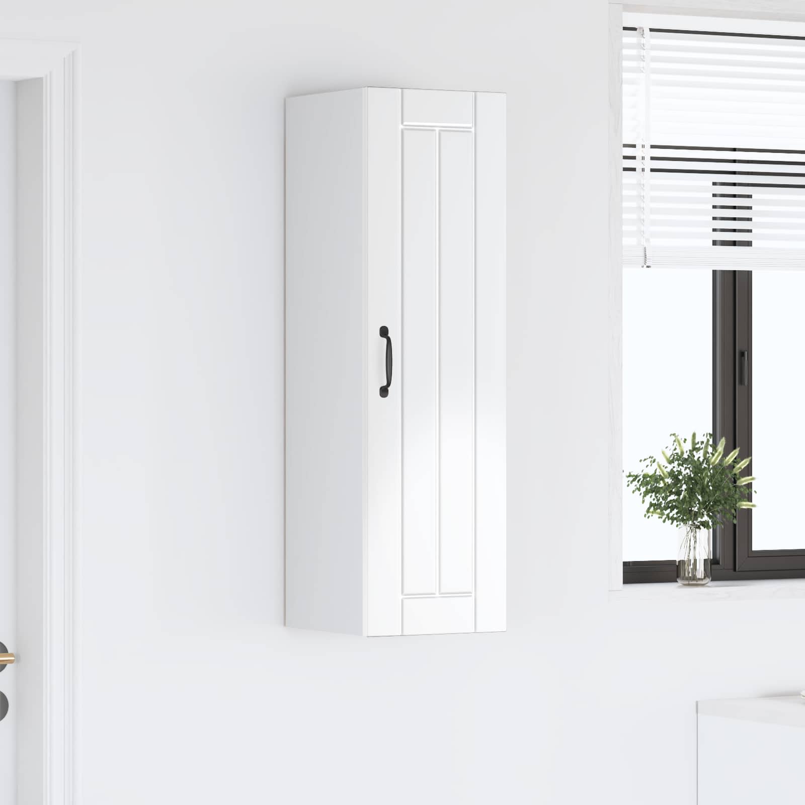 Ormar za Zid Lucca Bijela visokog sjaja 30 x 31 x 100 cm